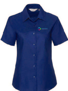 933F Ladies Short Sleeve Oxford Shirt