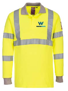 FR77 Portwest Hi-Vis Long Sleeve Polo Shirt