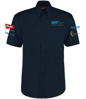 K109 Kustom Kit Short Sleeve Oxford Shirt