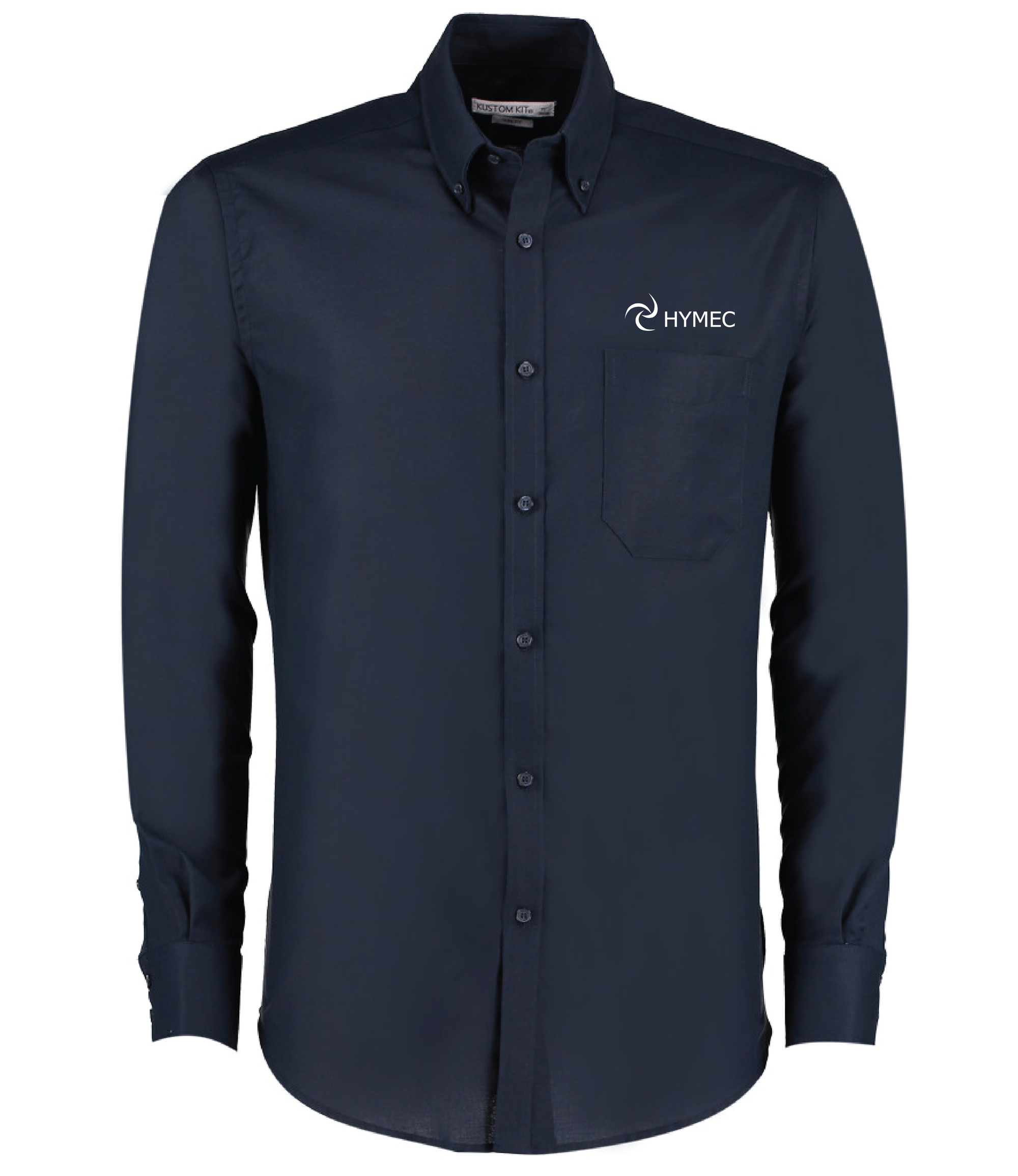 K184 Kustom Kit Long Sleeve Oxford Shirt