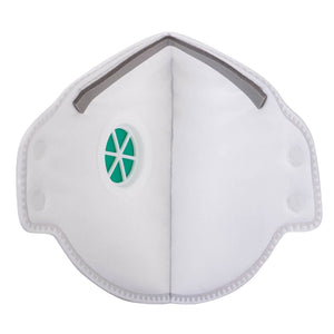 P351 Valved Dolomite Fold Flat Respirator (Pk20)