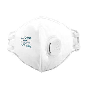 P351 Valved Dolomite Fold Flat Respirator (Pk20)