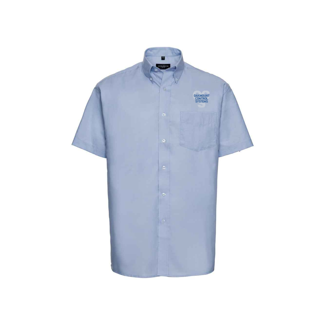 933M Russell Collection Short Sleeve Oxford Shirt