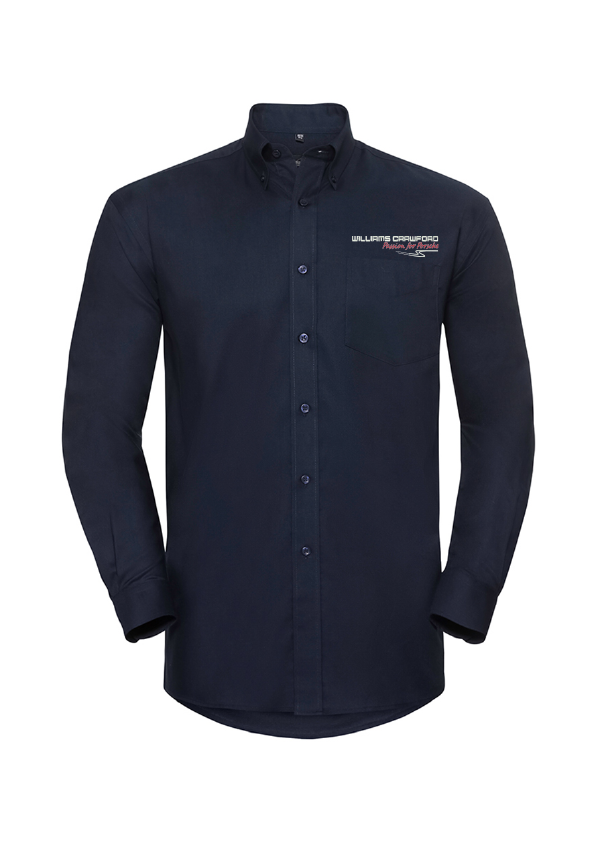 932M - Russell Collection Long Sleeve Easy Care Oxford Shirt