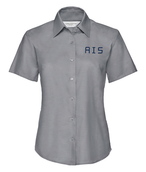 933F - Russell Collection Ladies Short Sleeve Easy Care Oxford Shirt