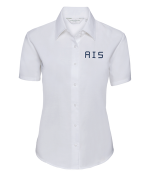 933F - Russell Collection Ladies Short Sleeve Easy Care Oxford Shirt