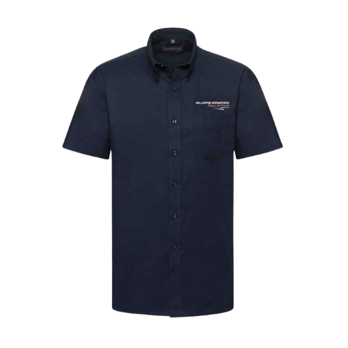 933M - Russell Collection Short Sleeve Easy Care Oxford Shirt