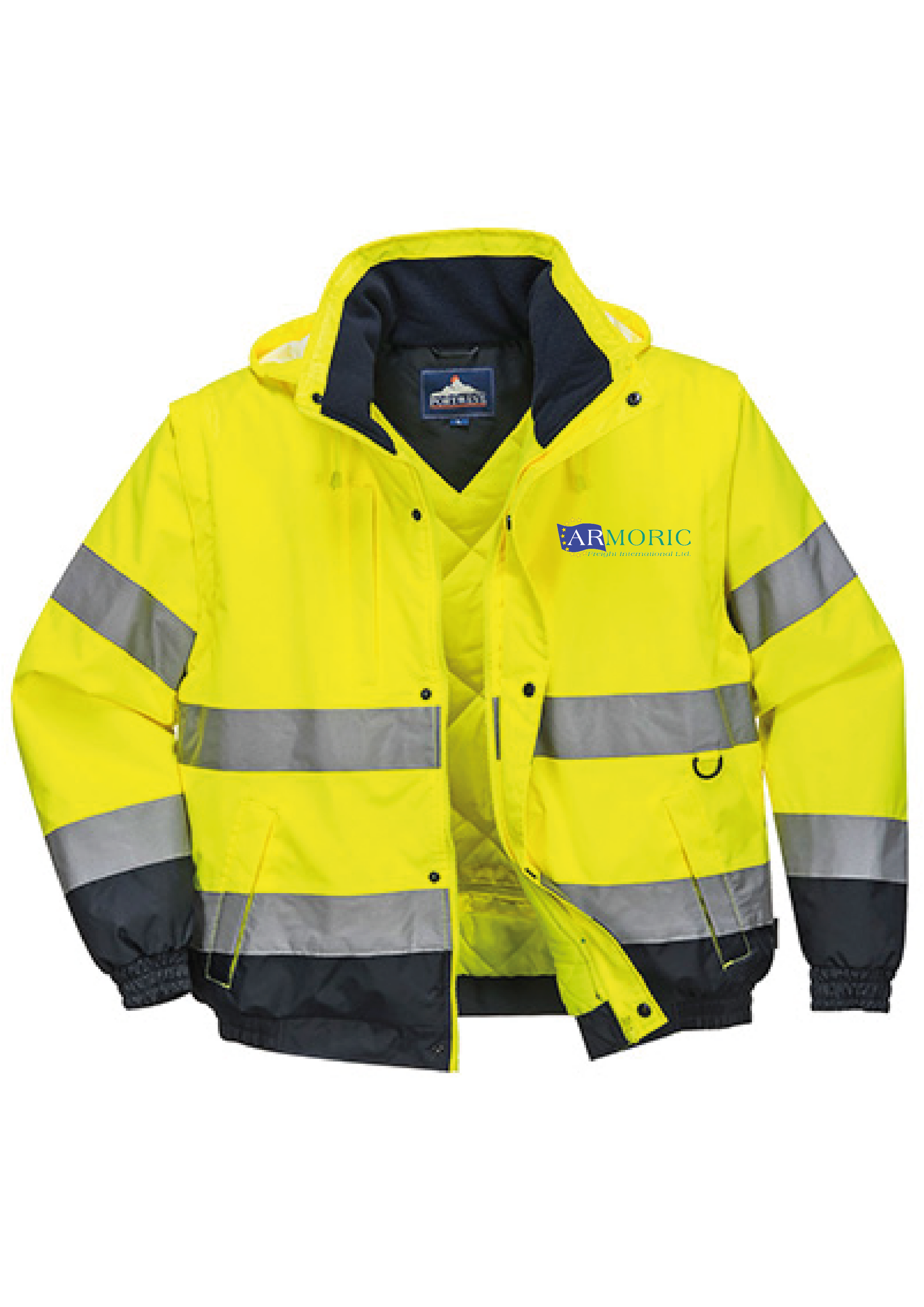 C468 - Hi-Vis Contrast Bomber Jacket