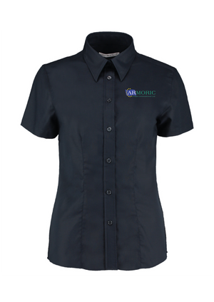 K360 - Kustom Kit Ladies Short Sleeve Tailored Workwear Oxford Shirt