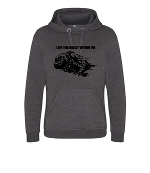 'I AM THE BEAST WITHIN ME' Hoodie - Available in 6 colours with a front and back logo design