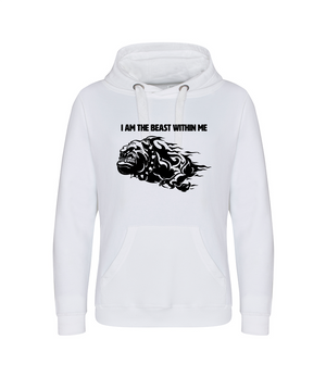 'I AM THE BEAST WITHIN ME' Hoodie - Available in 6 colours with a front and back logo design