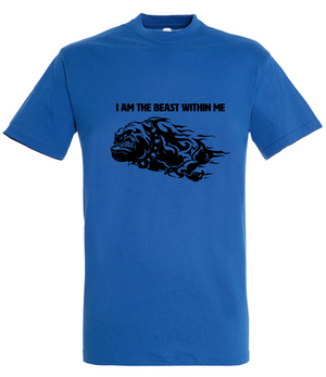 'I AM THE BEAST WITHIN ME' T-Shirt - Available in 6 colours with a front and back logo design