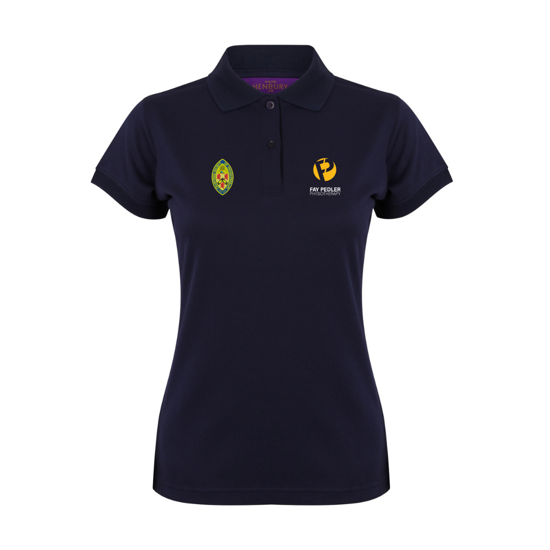 H476 - Henbury Ladies Coolplus® Wicking Piqué Polo Shirt