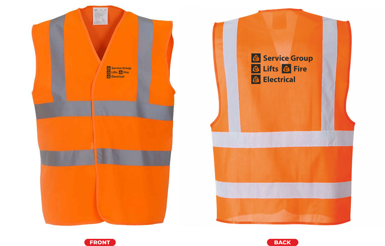 YK102 - Yoko Hi-Vis Two Band and Braces Waistcoat