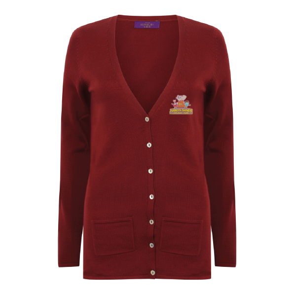 H723 - Henbury Ladies Cotton Acrylic V Neck Cardigan