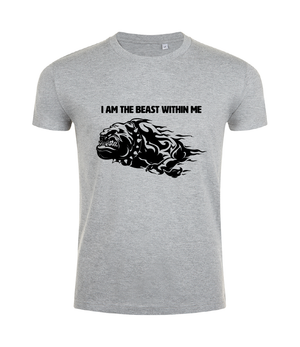 'I AM THE BEAST WITHIN ME' T-Shirt - Available in 6 colours with a front and back logo design