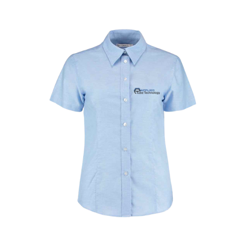 K360 - Kustom Kit Ladies Short Sleeve Tailored Workwear Oxford Shirt