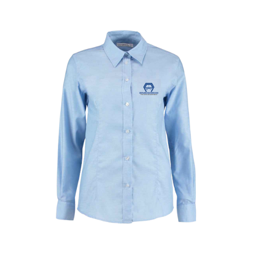 K361 - Kustom Kit Ladies Long Sleeve Tailored Workwear Oxford Shirt