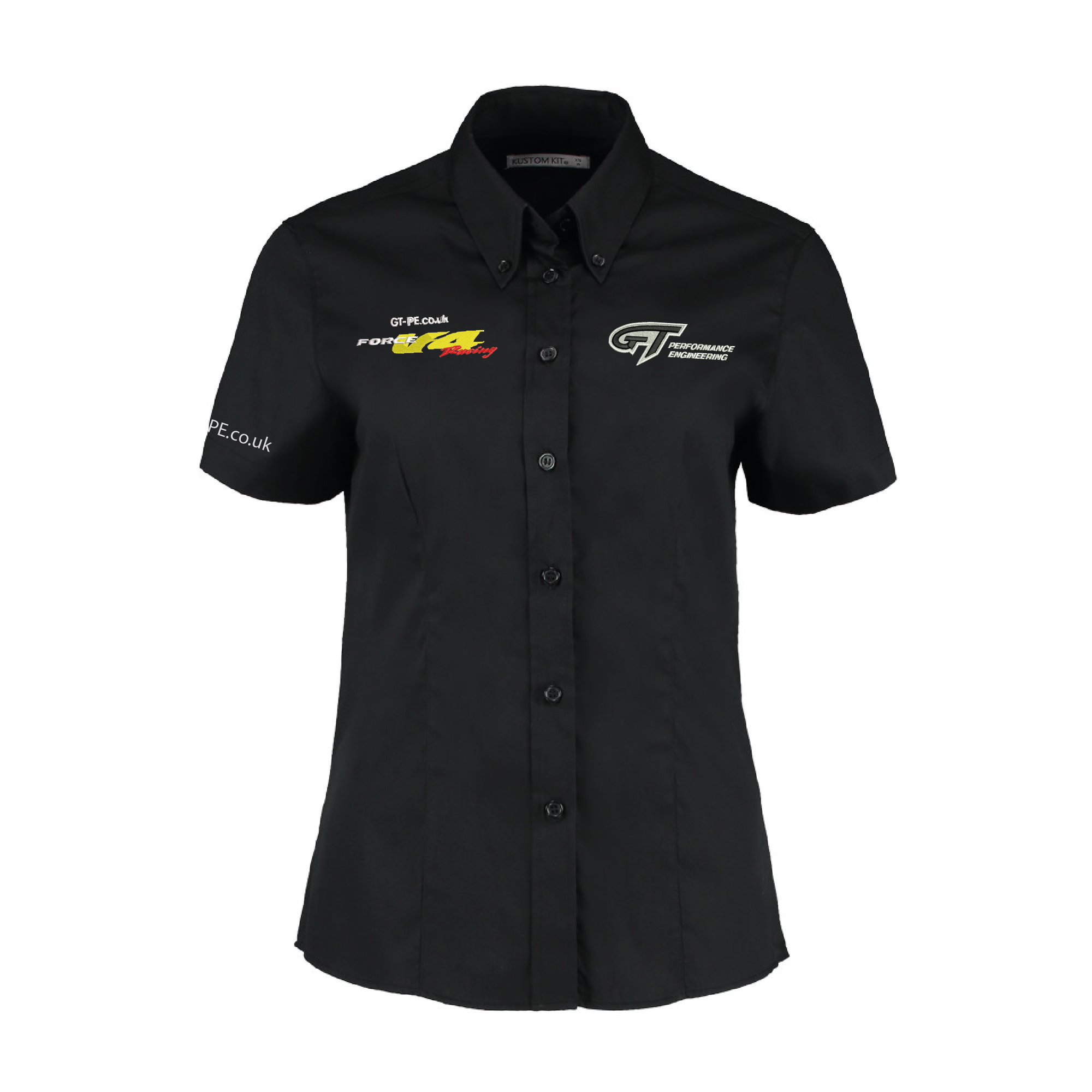 K701 - Kustom Kit Ladies Premium Short Sleeve Tailored Oxford Shirt