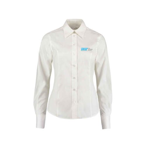 K702 - Kustom Kit Ladies Fit Premium Long Sleeve Tailored Oxford Shirt