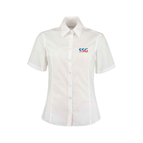 K742F - Kustom Kit Ladies Short Sleeve Tailored Business Shirt