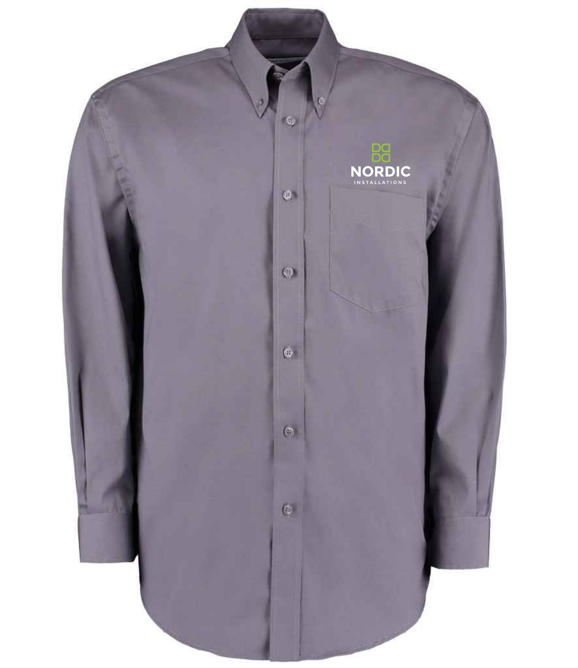 K105 (KK105) Kustom Kit Premium Long Sleeve Classic Fit Oxford Shirt