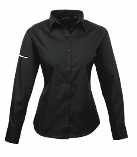 PR300 - Premier Ladies Long Sleeve Poplin Blouse