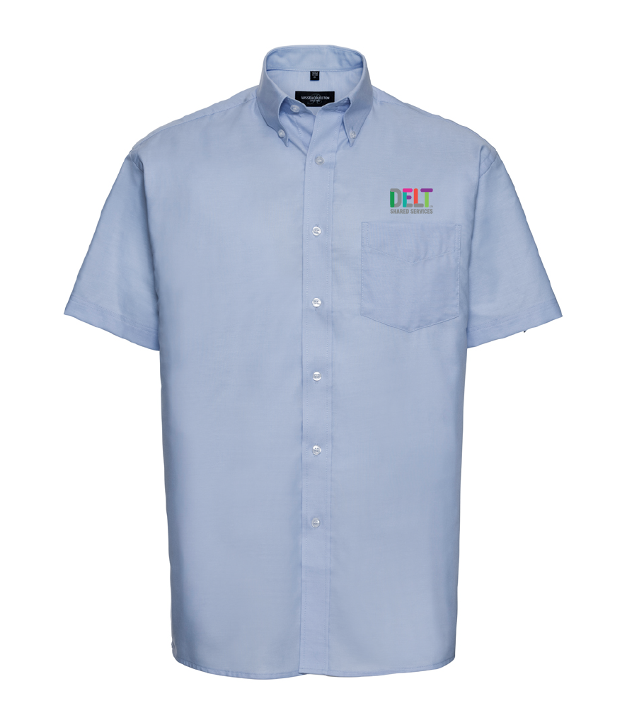 933M - Russell Collection Short Sleeve Easy Care Oxford Shirt