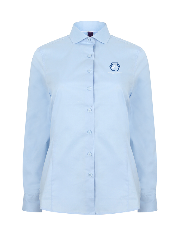 H533 - Henbury Ladies Long Sleeve Stretch Poplin Shirt