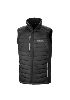 RS238 - Result Genuine Recycled Black Compass Padded Gilet