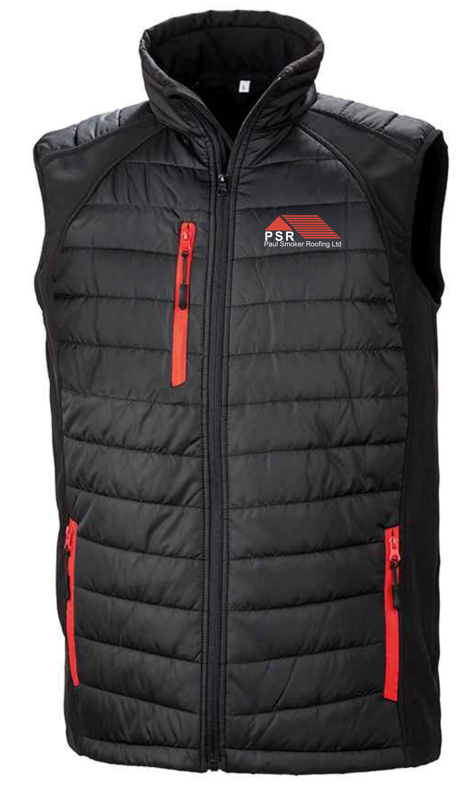 RS238 (R238X) Result Genuine Recycled Black Compass Padded Gilet