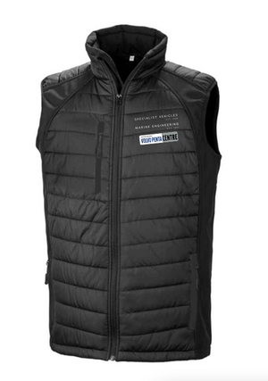 RS238 - Result Genuine Recycled Black Compass Padded Gilet