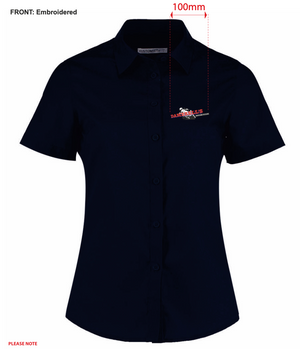 K241 (KK241) Kustom Kit Ladies Short Sleeve Tailored Poplin Shirt