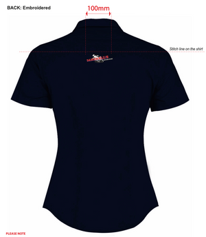 K241 (KK241) Kustom Kit Ladies Short Sleeve Tailored Poplin Shirt