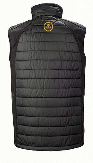 RS238 (R238X) Result Genuine Recycled Black Compass Padded Gilet