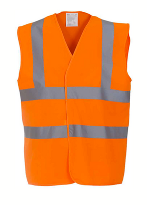 YK102 (HVW100) Yoko Hi-Vis Two Band and Braces Waistcoat