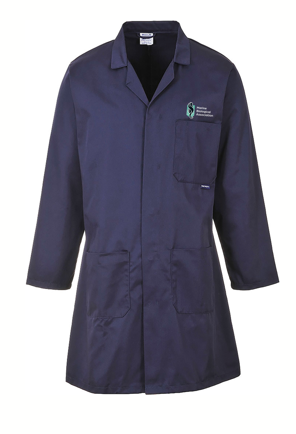 2852 - Standard Style Lab Coat - Navy