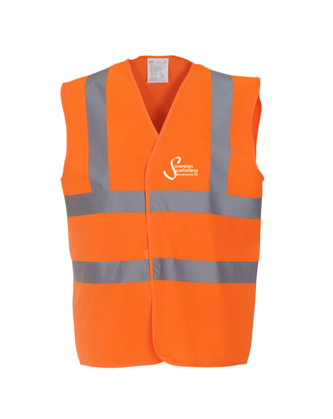 YK102 -  Yoko Hi-Vis Two Band and Braces Waistcoat