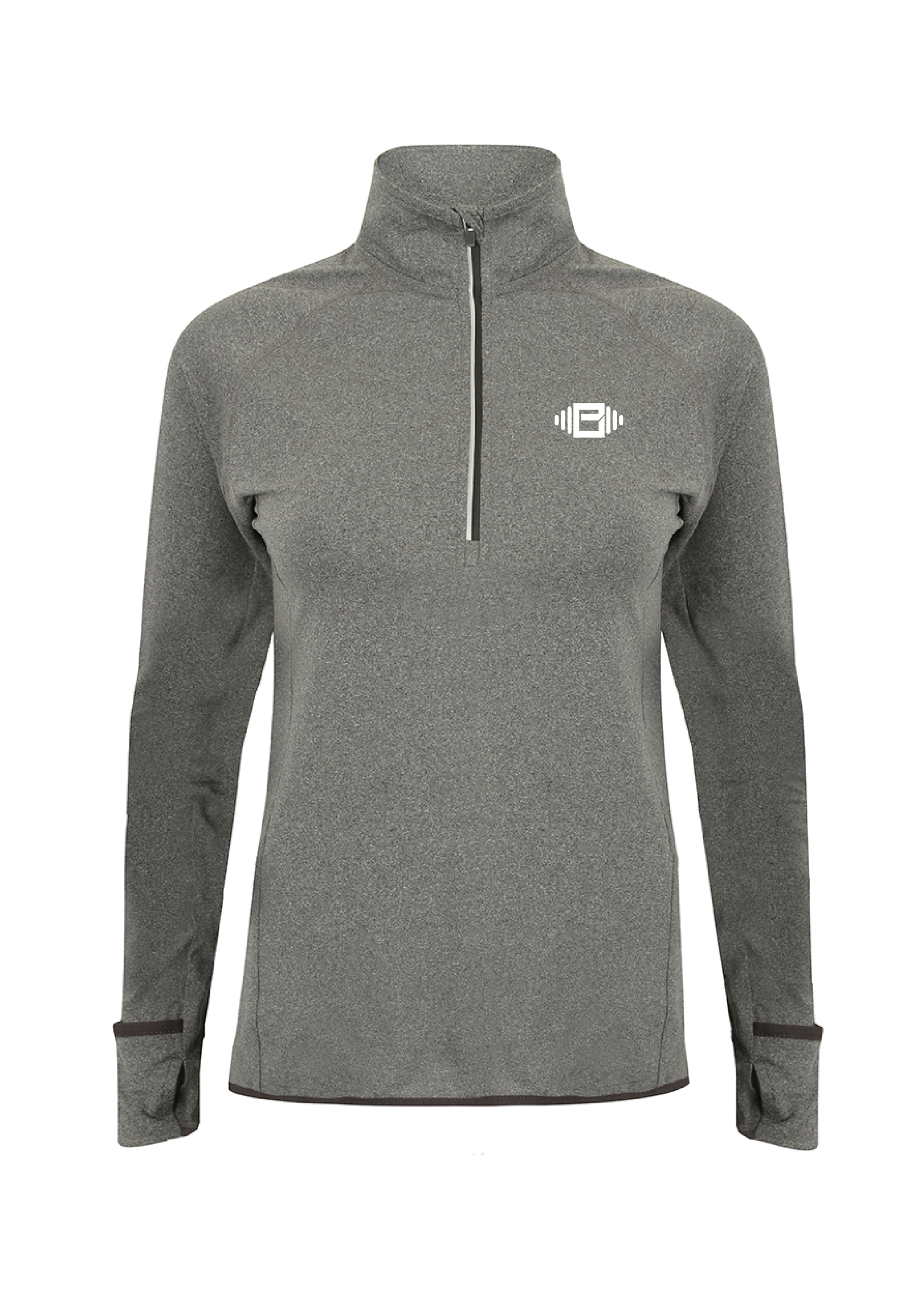 TL563 - Tombo Ladies Long Sleeve Zip Neck Performance Top