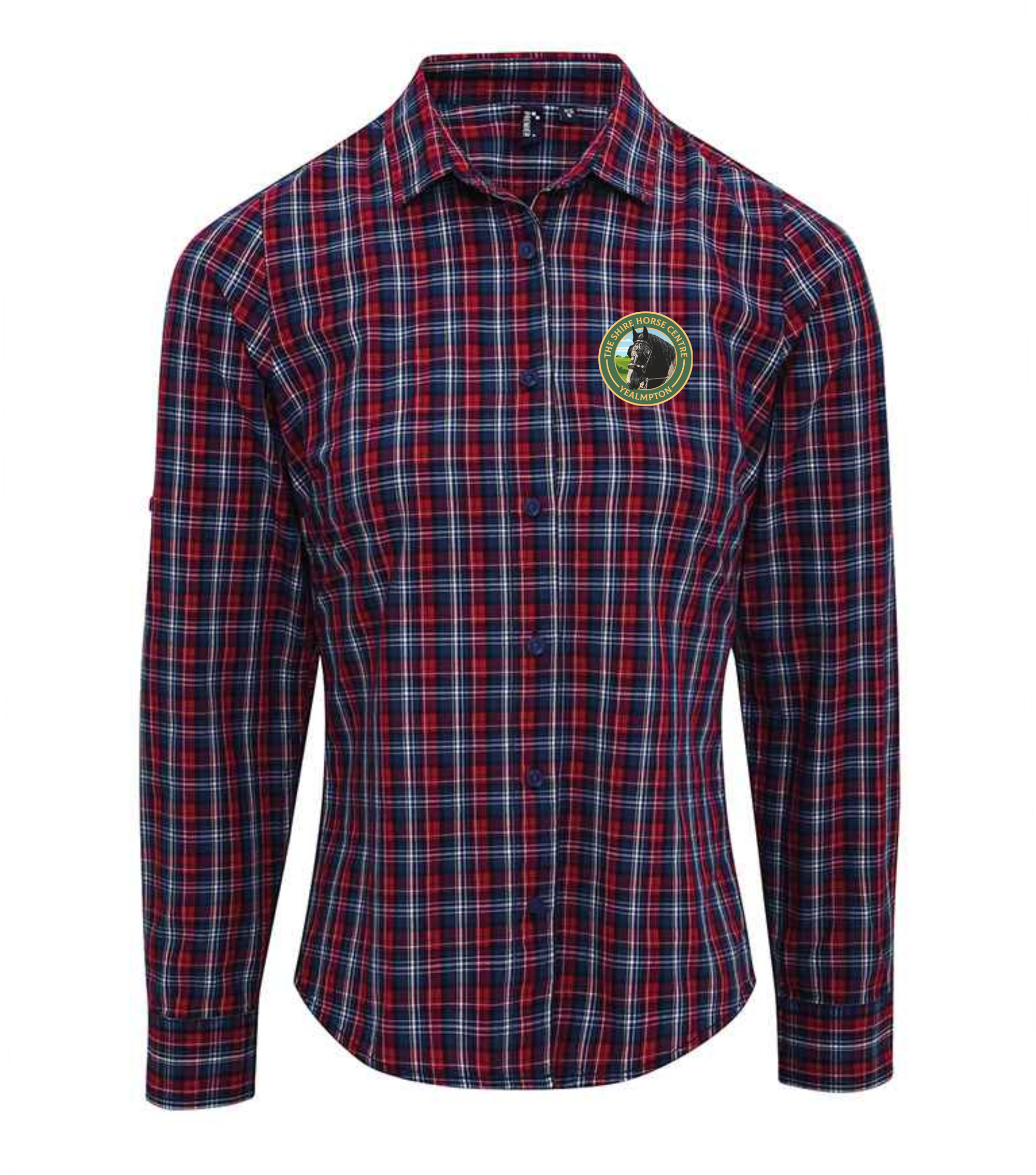 PR356 Premier Sidehill Check Long Sleeve Shirt - Ladies