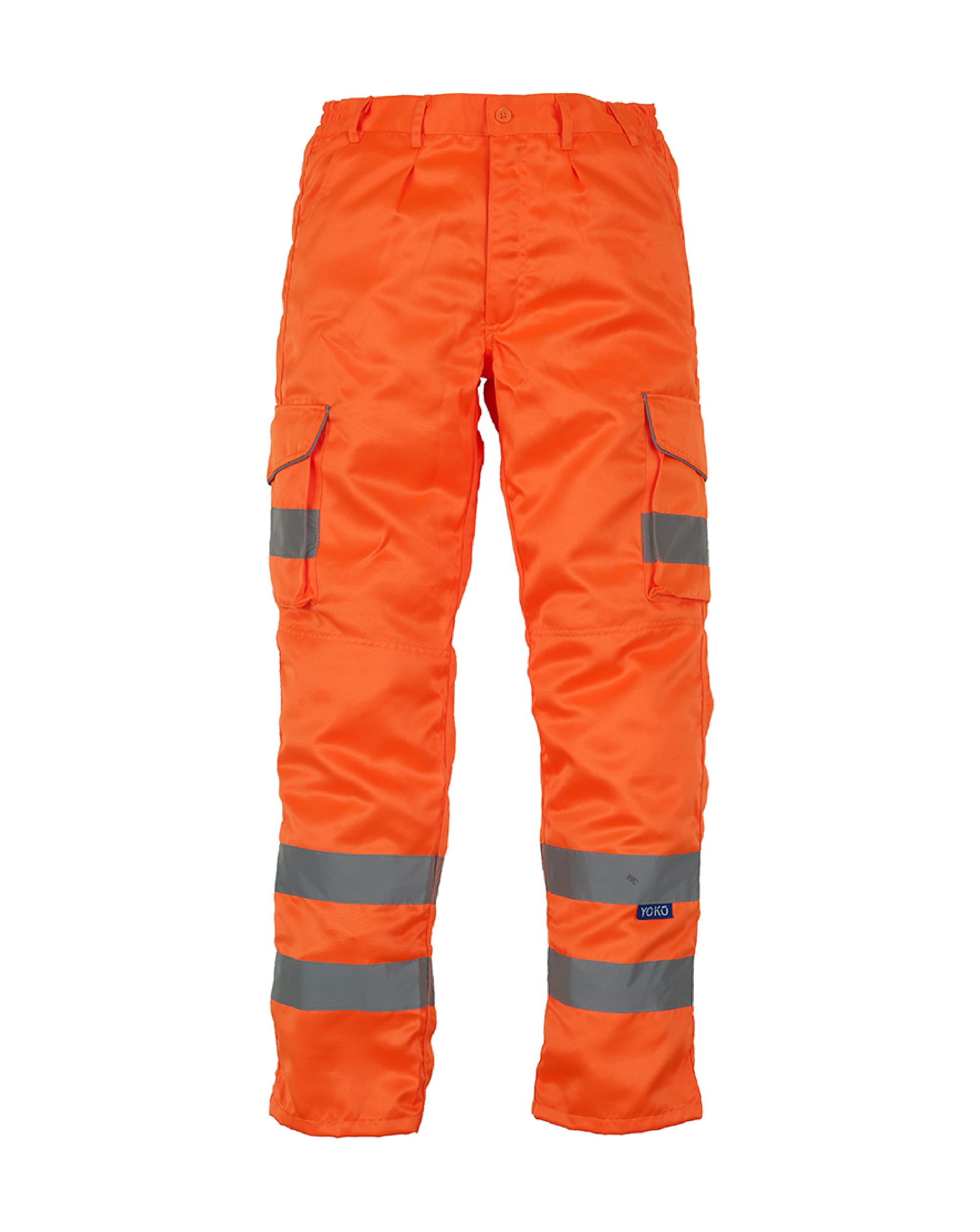 YK301 - Yoko Hi-Vis Cargo Trousers with Knee Pad Pockets