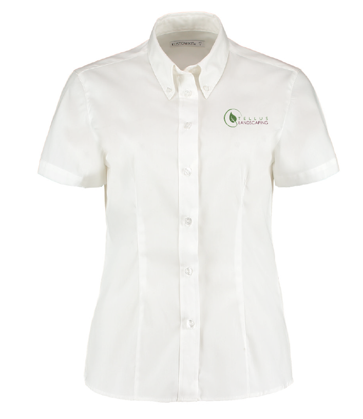 K701 - Kustom Kit Ladies Premium Short Sleeve Tailored Oxford Shirt